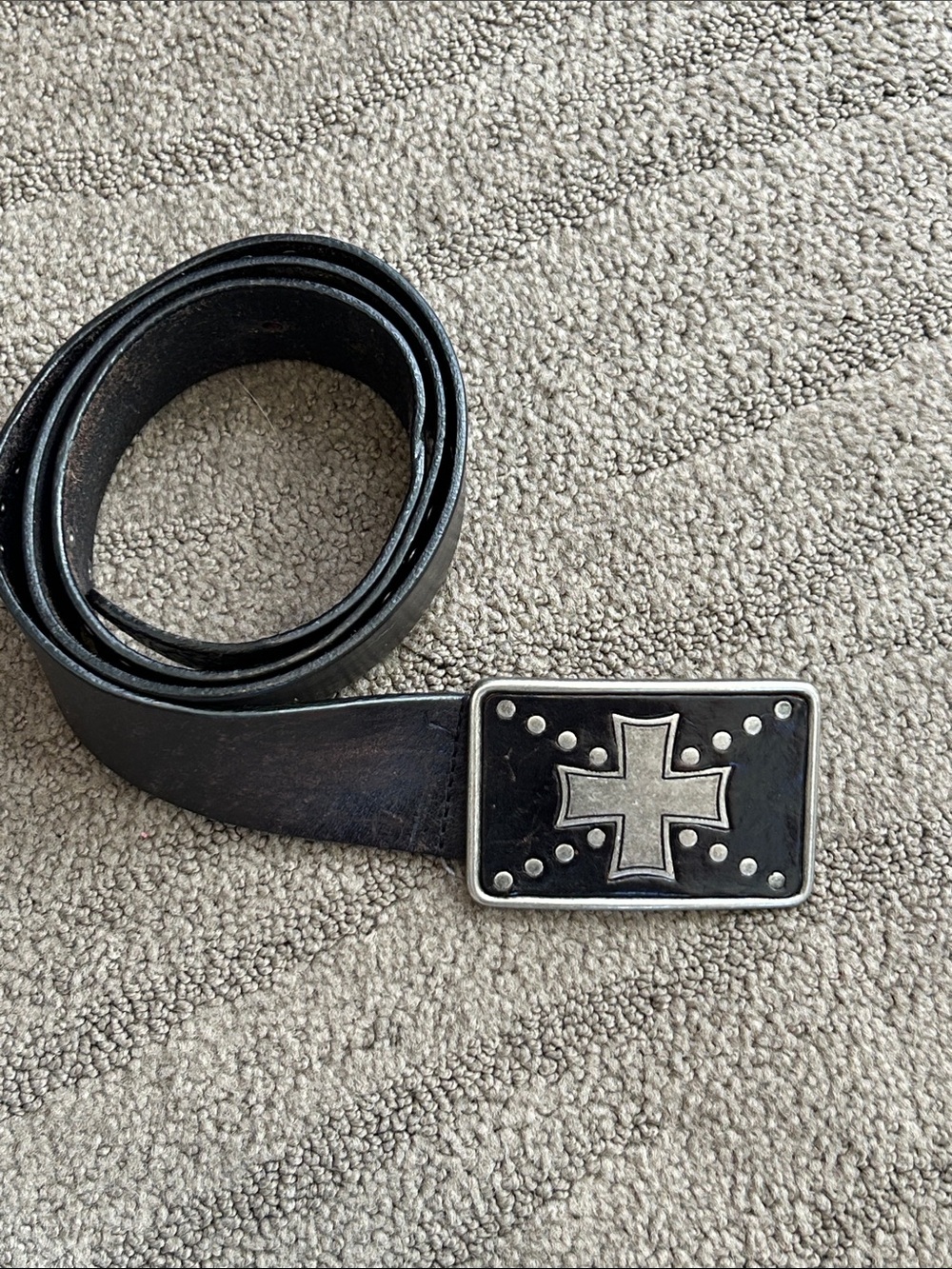 Bill Lavin Soft Collection Cross Buckle Belt Size 33